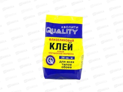 Клей КВОЛИТИ обойный флизелиновый 200 грамм  *30