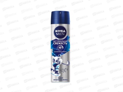 НИВЕЯ дезодорант спрей мужской 150мл Aqua cool  82883 *6