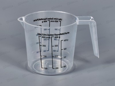Кружка мерная 400гр пластиковая  (44993)  Ж