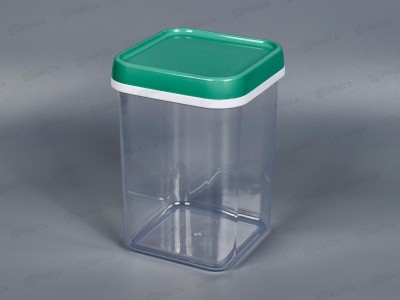 Банка 1,2л для сыпучих продуктов квадратная С267 *30