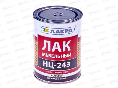 ЛАК НЦ-243 &quotЛАКРА&quot 0,7кг *14 Россия