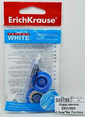 Корр.лента EK21885  4.2мм*5м Techno White mini *24/480
