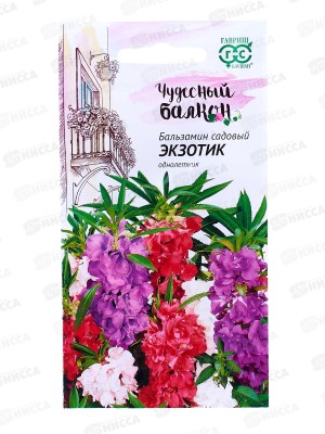 Бальзамин Экзотик карликовый 0,1 грамм  серия Чудесный балкон Н10  *10 +