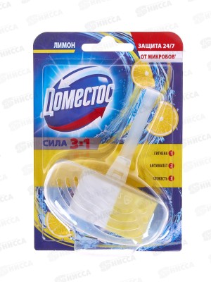 ДОМЕСТОС гигиенический блок для унитаза Лимон 40г *24