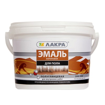 ЭМАЛЬ Лакра акриловая для пола Бежевая 2,4кг до 07.25 Л