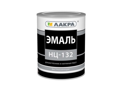ЭМАЛЬ ЛАКРА НЦ-132 Белая 0,7кг  Л    *14