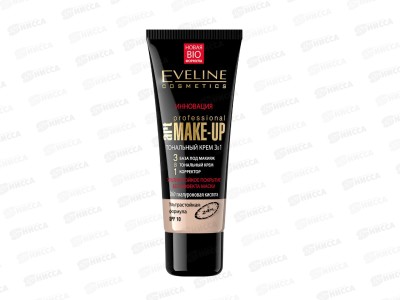 ЭВЕЛИН Art.MAKE-UP тональный крем 30мл светлый бежевый