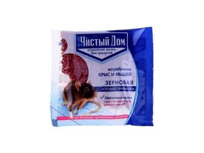 Чистый дом ФОРЭТ зерновая приманка от грызунов 100г *50
