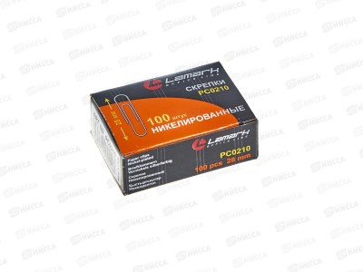 Скрепки LAMARK  28мм 100шт к/у, никел., PC0210 *10/250