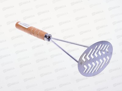 Толкушка BFE4560 металлическая+дерево (035448)  Ж