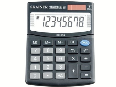 Калькулятор SKAINER SK-308II  8 разрядный , настольный.