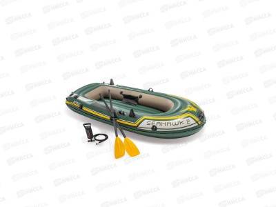 Лодка 68347 (236х114х41) Seahawk нагрузка до 240кг, насос, весла INTEX  *2
