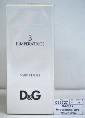 D&G 3 L Imperatrice, туалетная вода 100мл женская М