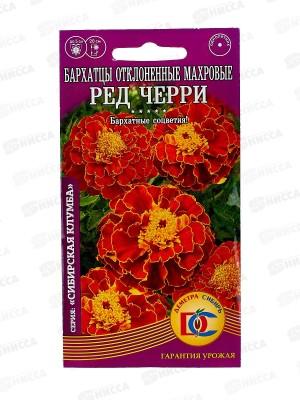 Бархатцы Ред Черри отклоненные махровые (0,2гр) ДемСиб *10 +