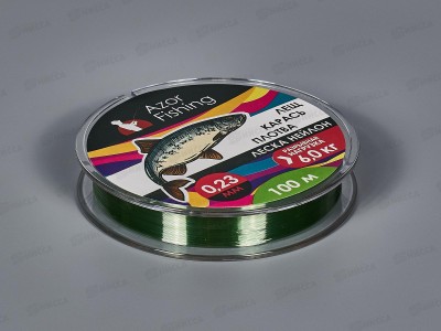 Леска AZOR нейлон Carp 100м, 0,23мм, зел 144-008   г