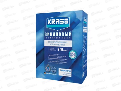 Клей KRASS виниловый для обоев 300грамм Россия *12