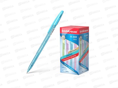 Ручка шариковая EK31059 R-301 Spring, синяя, 0.35мм *50/400/3200