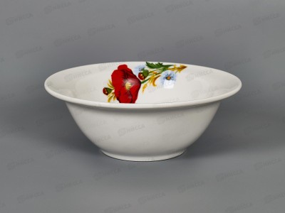 Миска 550см3 Идиллия Маки красные 4С0329 *15