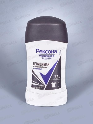 РЕКСОНА дезодорант стик 40мл Невидимый на черном и белом  *6 *30