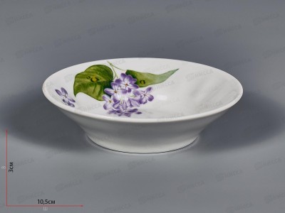 Блюдце для варенья 110мм фарфор 89 Сирень 0С0812 *50