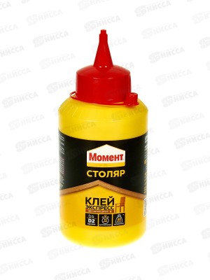 Клей МОМЕНТ-СТОЛЯР 250г, экспресс, светлое дерево, 422981 *12