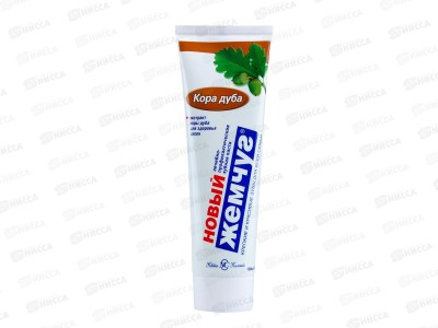 Невская Косметика НОВЫЙ ЖЕМЧУГ 100грамм Кора дуба зубная паста  *32