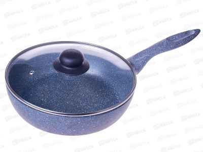 Сотейник 24см &quotStone Pan&quot стеклянная крышка ST-021 *4