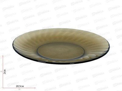 Тарелка ELICА дымка  d-200mm 62102 обеденная *6