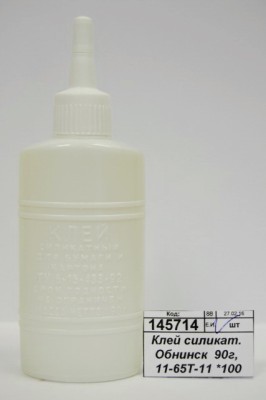 Клей силикатный Обнинск  90г, 11-65Т-11 евро*100