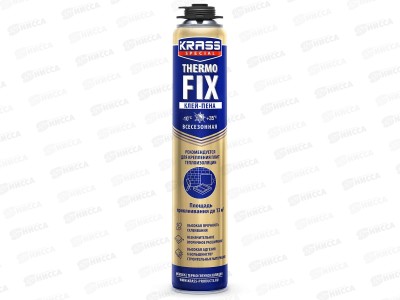 Клей-пена KRASS ПРО ThermoFix для теплоизоляционных работ 750мл *12 ЛАКРА