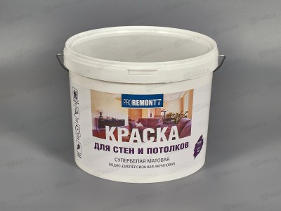 Краска для стен и потолков PROREMONTT супербелая  6,5кг   *72