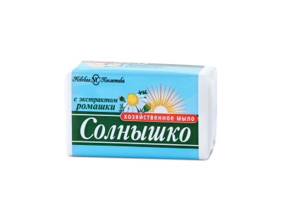 ХОЗЯЙСТВЕННОЕ мыло  Невская Косметика 140гр  СОЛНЫШКО  ромашка *48/4