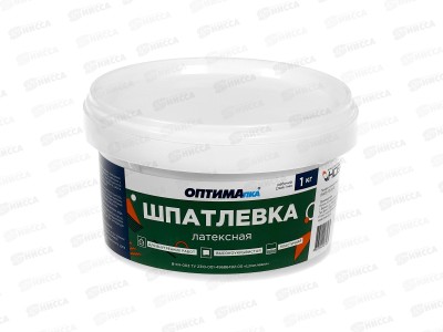 Шпатлевка латексная для внутренних работ Оптималка 1кг *8