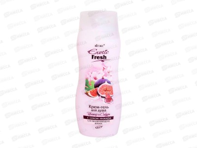 EXOTIC FRESH крем-гель для душа Инжир и сакура 500мл 0129 *20
