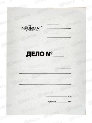 Обложка ДЕЛО InФОРМАТ А4 белый, P280, RP0028W *200