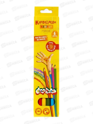 Карандаши 6 цветов Каляка-Маляка, ККМ06 *24/480