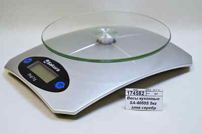 Весы кухонные SA-6055S 5кг элек серебр