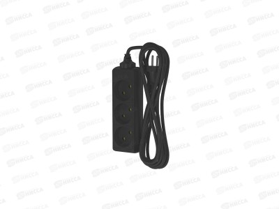 Удлинитель ФОТОН 10-33 (1*3)  3м 10А черный *20