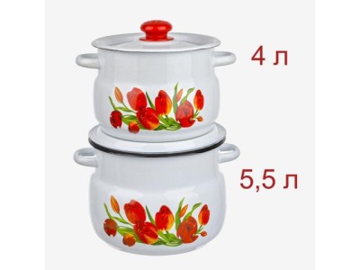 Набор №10 Белый Тюльпаны N10B78 (4,0л 5,5л) *1