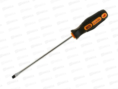 Отвертка шлицевая с двухкомпонентной ручкой Алмаз CR-V SL5.0*150, 1007 *12/144