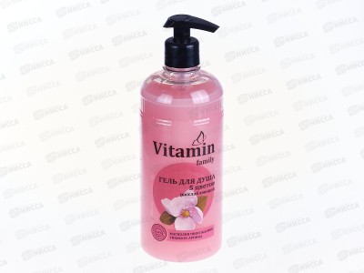 Vitamin Famili гель для душа 5 цветов Расслабляющий 650мл *12