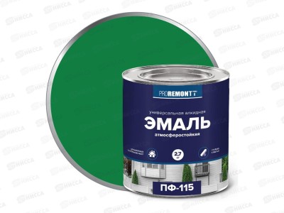 ЭМАЛЬ PROREMONTT  ПФ-115 зеленая 2,7кг   *3