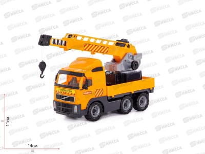 Автомобиль &quotVolvo&quot кран с поворотной платформой 8824 (в сеточке) *2