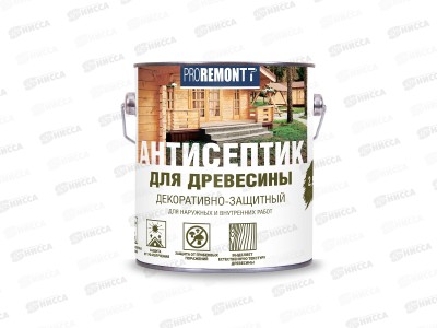 Антисептик PROREMONT деревозащитное средство бесцветное 2,5л, Л-С