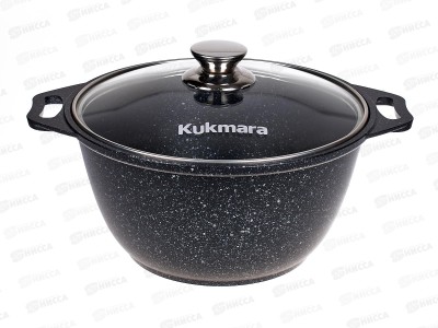 Кастрюля 3,0л со стекляной крышкой антипригарное покрытие кмт32а  *3