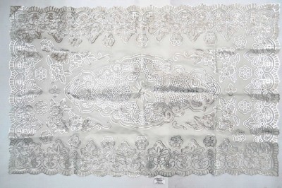 Салфетка ажурная 62*100см белая прямоугольная виниловая (046386)  Ж *12
