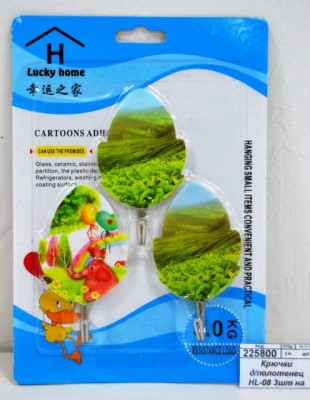 Крючки для полотенец HL-08 3штуки на липе (048174)  Ж