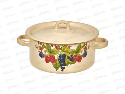 Кастрюля 2,0л цилиндрическая декорированная палевая С1610.П  *8