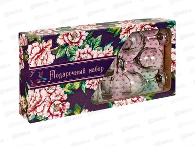 Набор подарочный 12 предметов 1613-ГЗ Акация гравированная золото *3