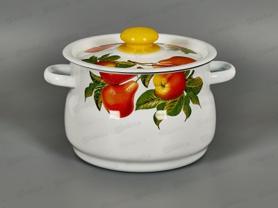Кастрюля 4,0л сферическая декор на крышке С1912.39